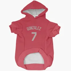 Chicago White Sox Jacob Gonzalez Red Pet Hoodie for Dog & Cat