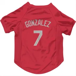 Chicago White Sox Jacob Gonzalez Red Pet Jersey for Dog & Cat