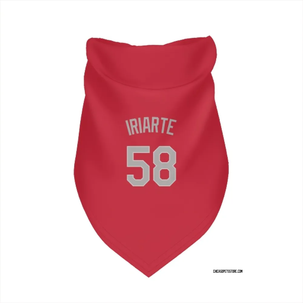 Chicago White Sox Jairo Iriarte Red Pet Bandana for Dog & Cat