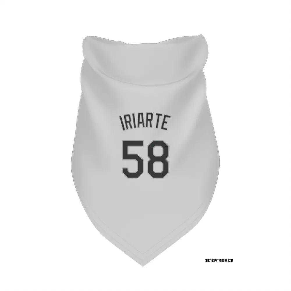 Chicago White Sox Jairo Iriarte White Pet Bandana for Dog & Cat