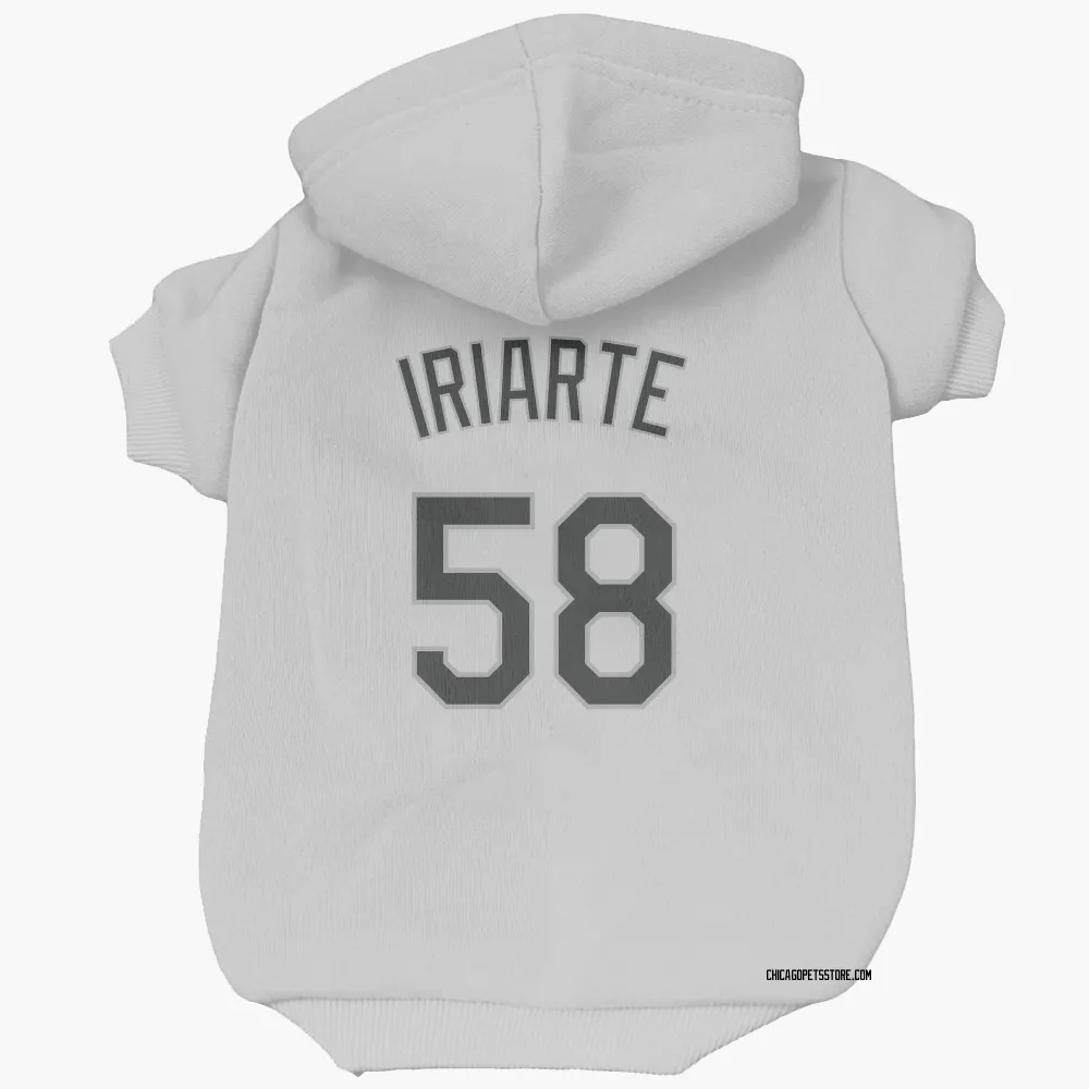 Chicago White Sox Jairo Iriarte White Pet Hoodie for Dog & Cat