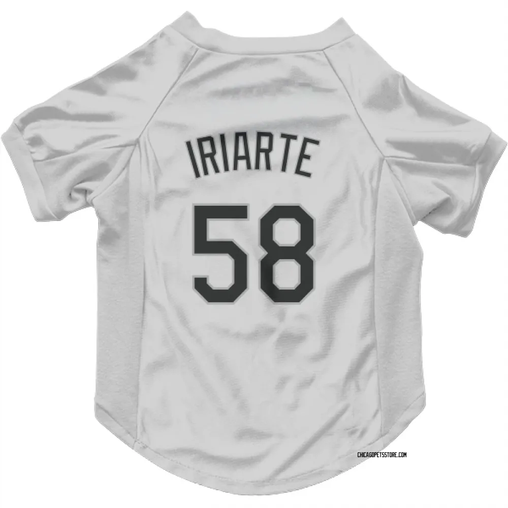 Chicago White Sox Jairo Iriarte White Pet Jersey for Dog & Cat