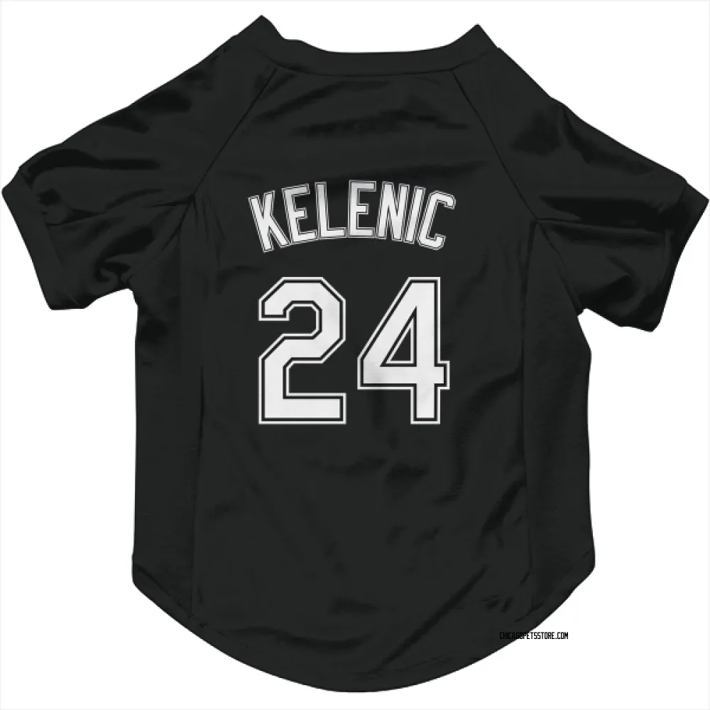 Chicago White Sox Jarred Kelenic Black Pet Jersey for Dog & Cat