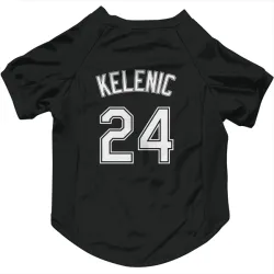 Chicago White Sox Jarred Kelenic Black Pet Jersey for Dog & Cat