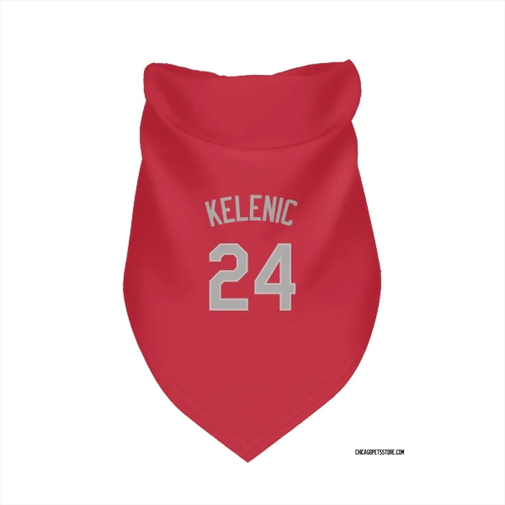 Chicago White Sox Jarred Kelenic Red Pet Bandana for Dog & Cat