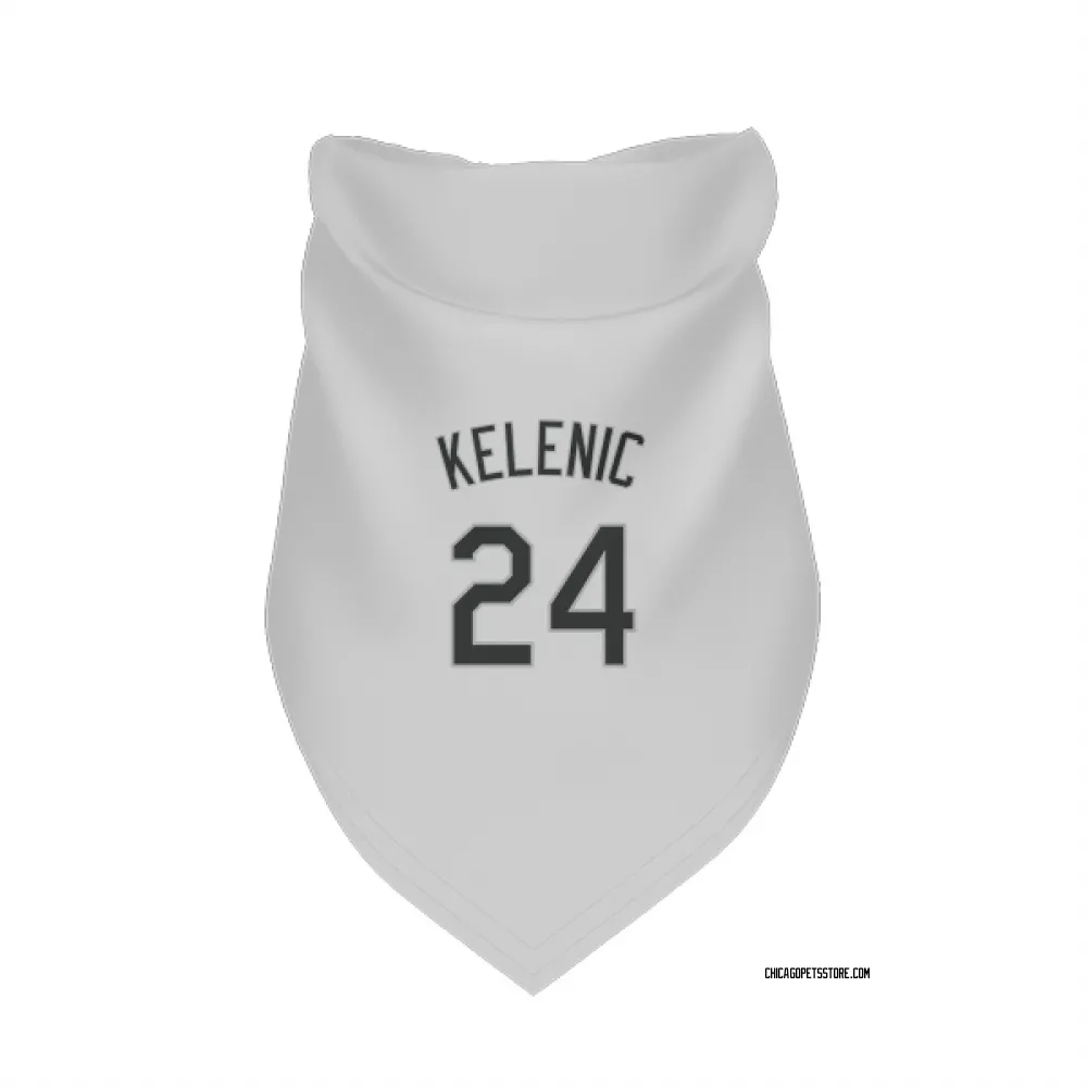 Chicago White Sox Jarred Kelenic White Pet Bandana for Dog & Cat
