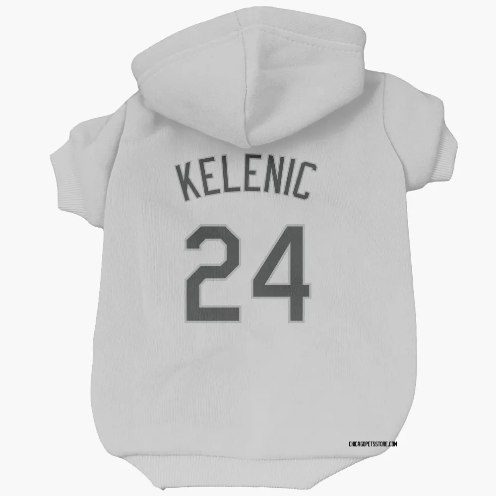 Chicago White Sox Jarred Kelenic White Pet Hoodie for Dog & Cat