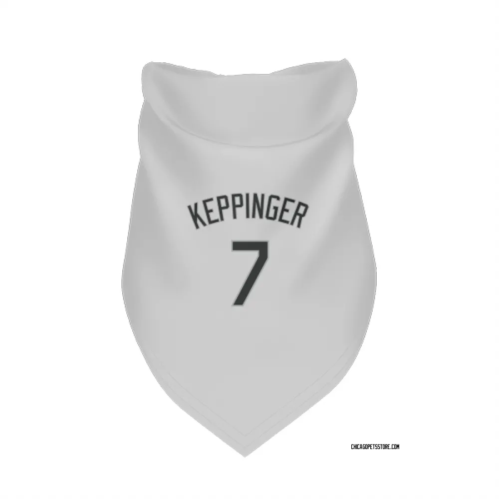 Chicago White Sox Jeff Keppinger White Pet Bandana for Dog & Cat