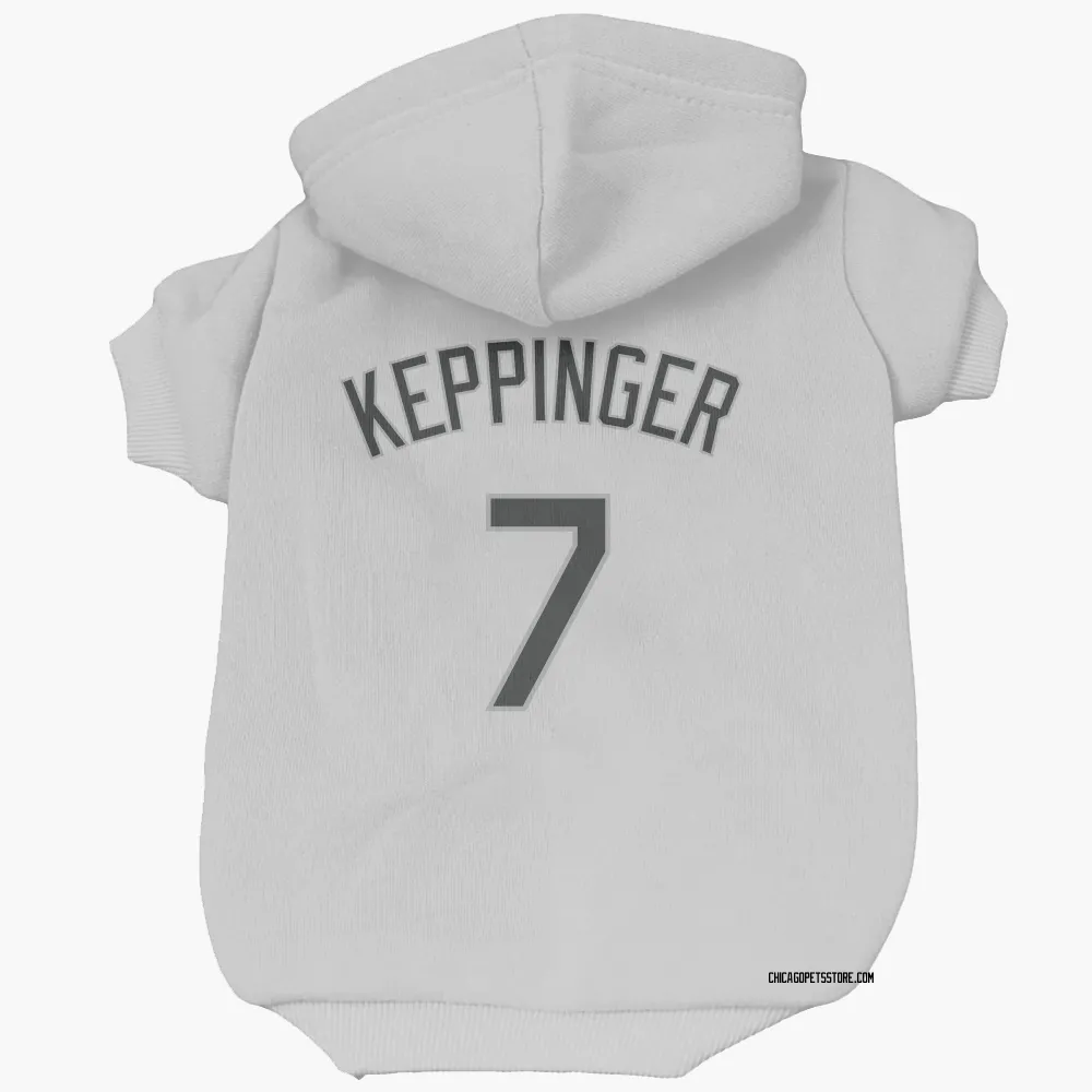 Chicago White Sox Jeff Keppinger White Pet Hoodie for Dog & Cat