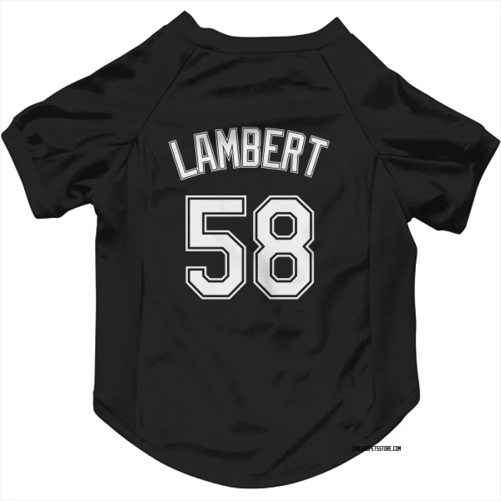 Chicago White Sox Jimmy Lambert Black Pet Jersey for Dog & Cat