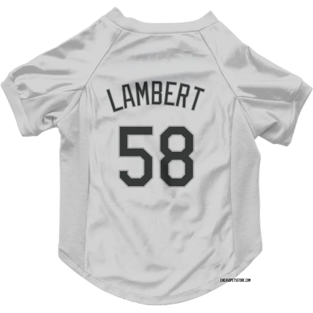 Chicago White Sox Jimmy Lambert White Pet Jersey for Dog & Cat
