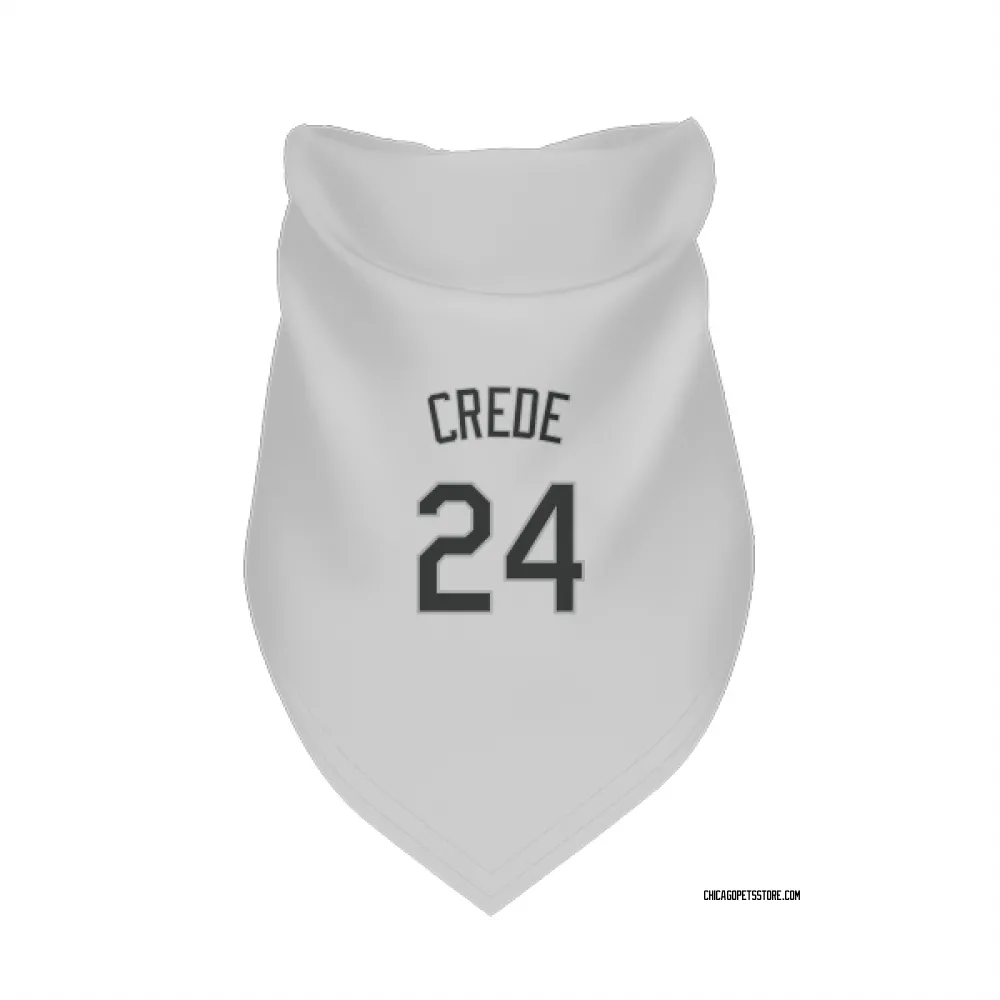 Chicago White Sox Joe Crede White Pet Bandana for Dog & Cat
