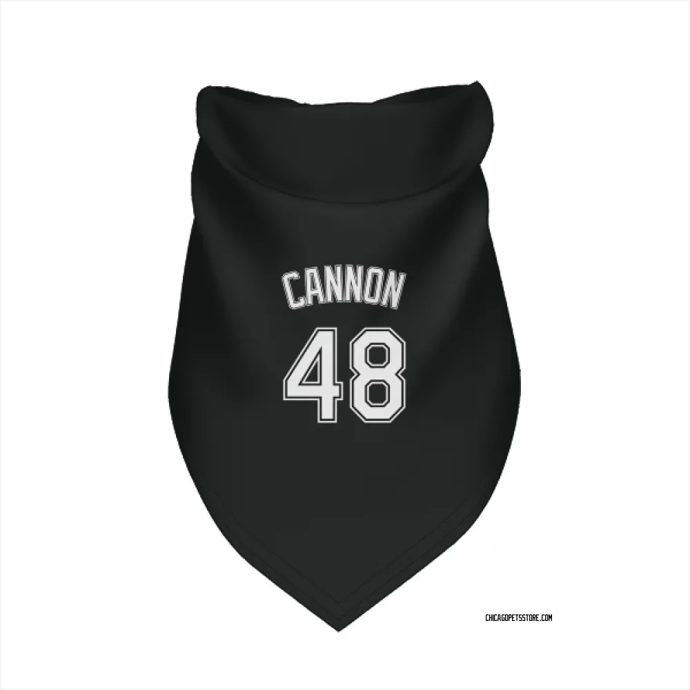 Chicago White Sox Jonathan Cannon Black Pet Bandana for Dog & Cat