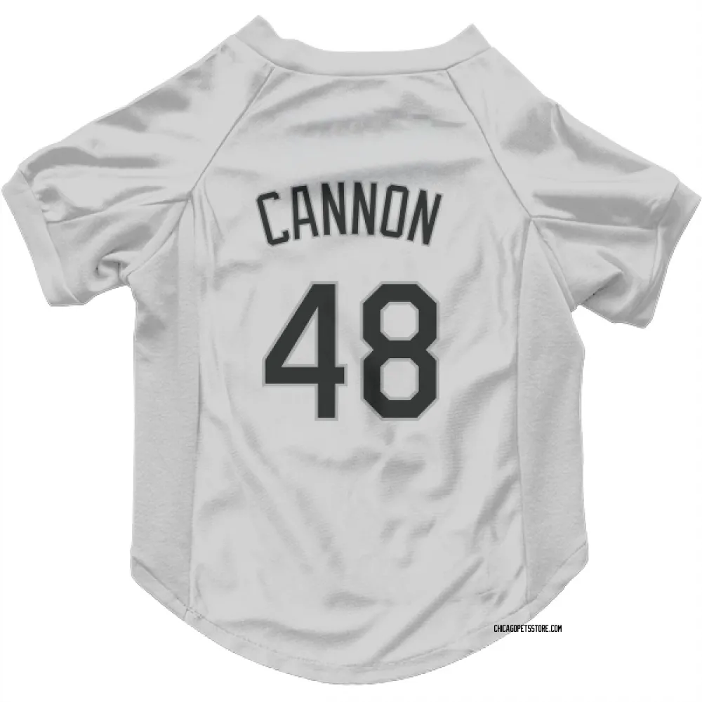 Chicago White Sox Jonathan Cannon White Pet Jersey for Dog & Cat