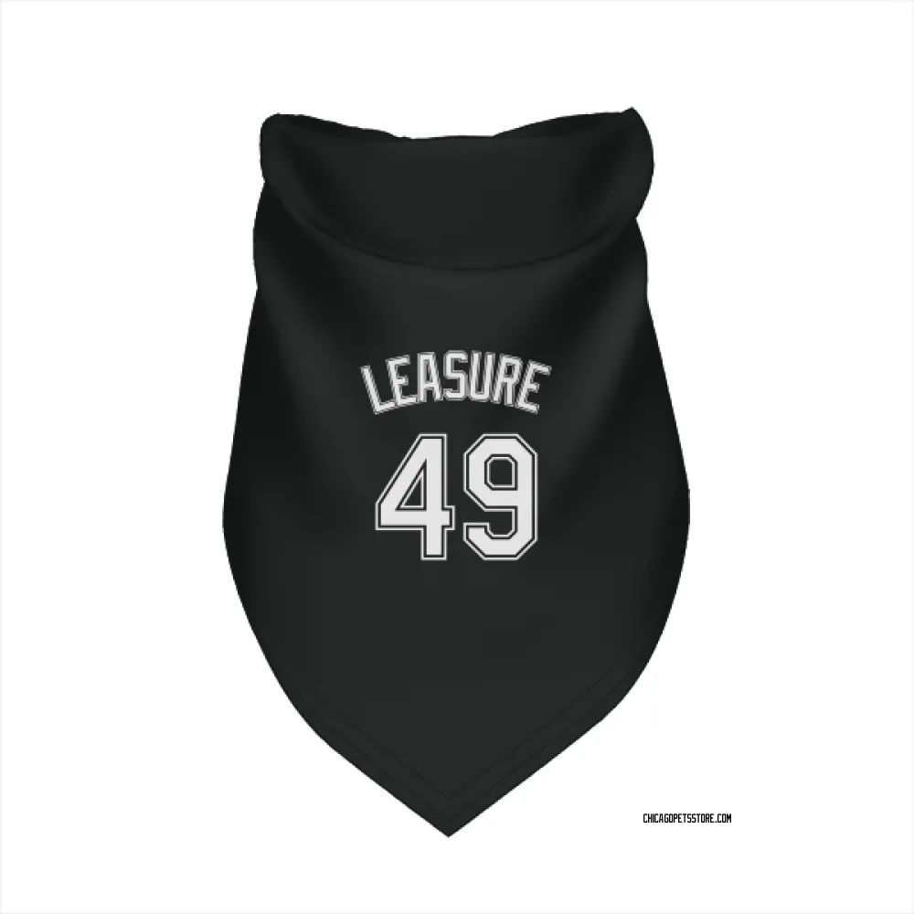 Chicago White Sox Jordan Leasure Black Pet Bandana for Dog & Cat