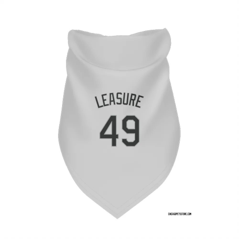 Chicago White Sox Jordan Leasure White Pet Bandana for Dog & Cat