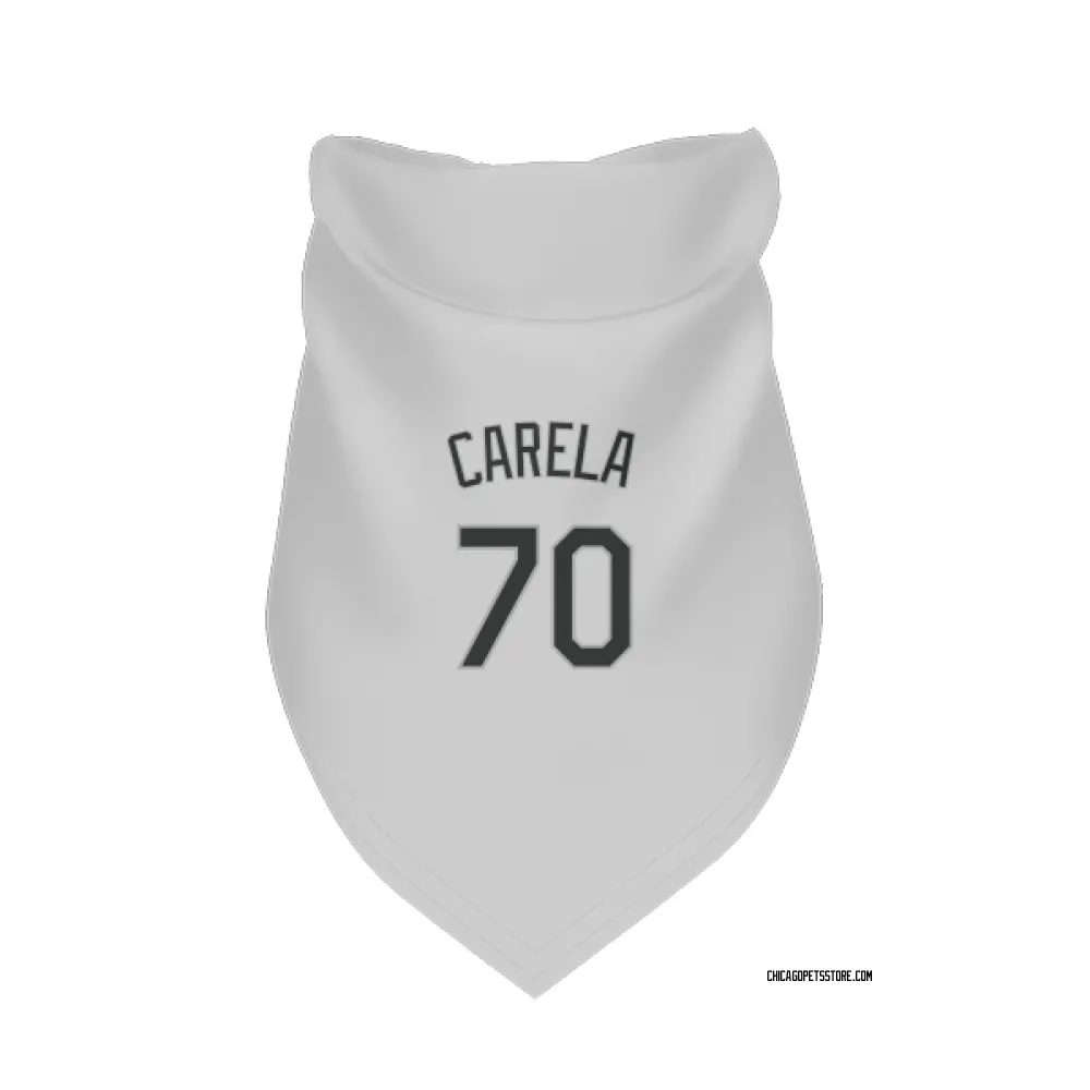 Chicago White Sox Juan Carela White Pet Bandana for Dog & Cat