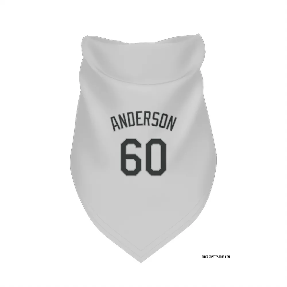 Chicago White Sox Justin Anderson White Pet Bandana for Dog & Cat