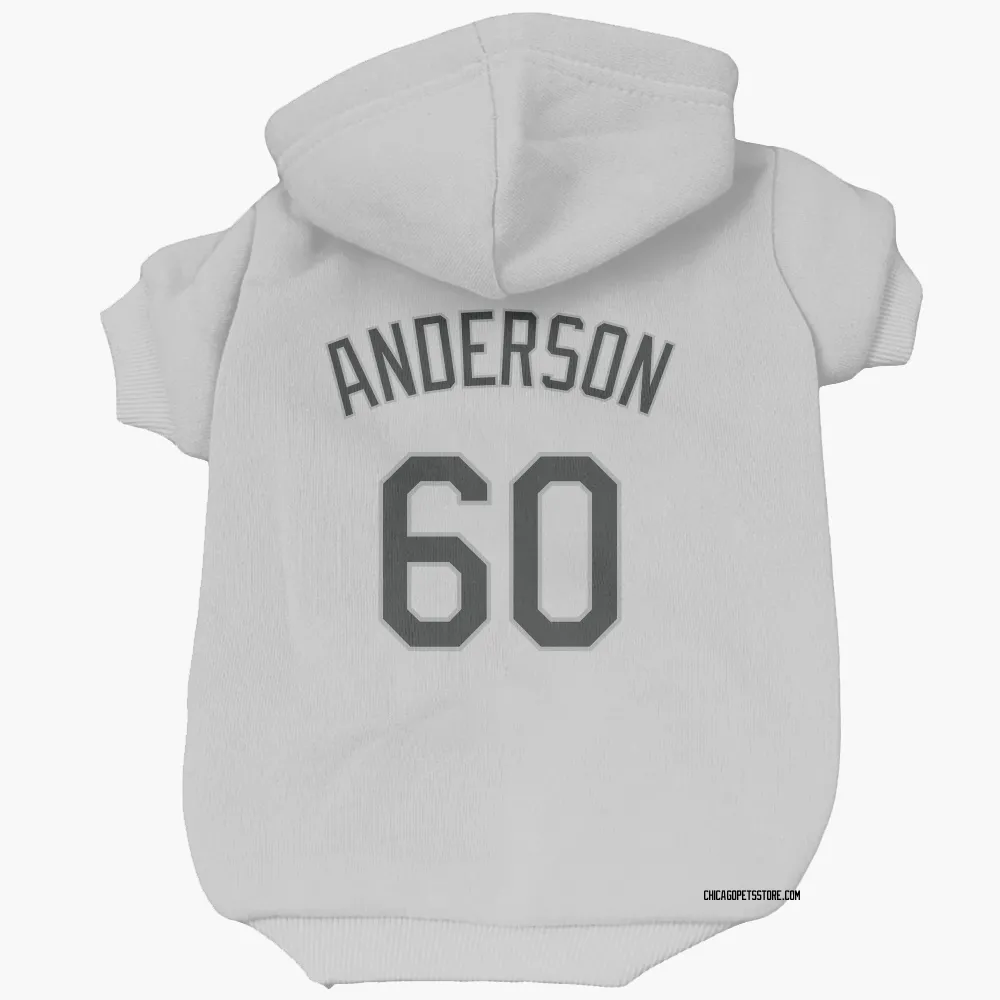 Chicago White Sox Justin Anderson White Pet Hoodie for Dog & Cat