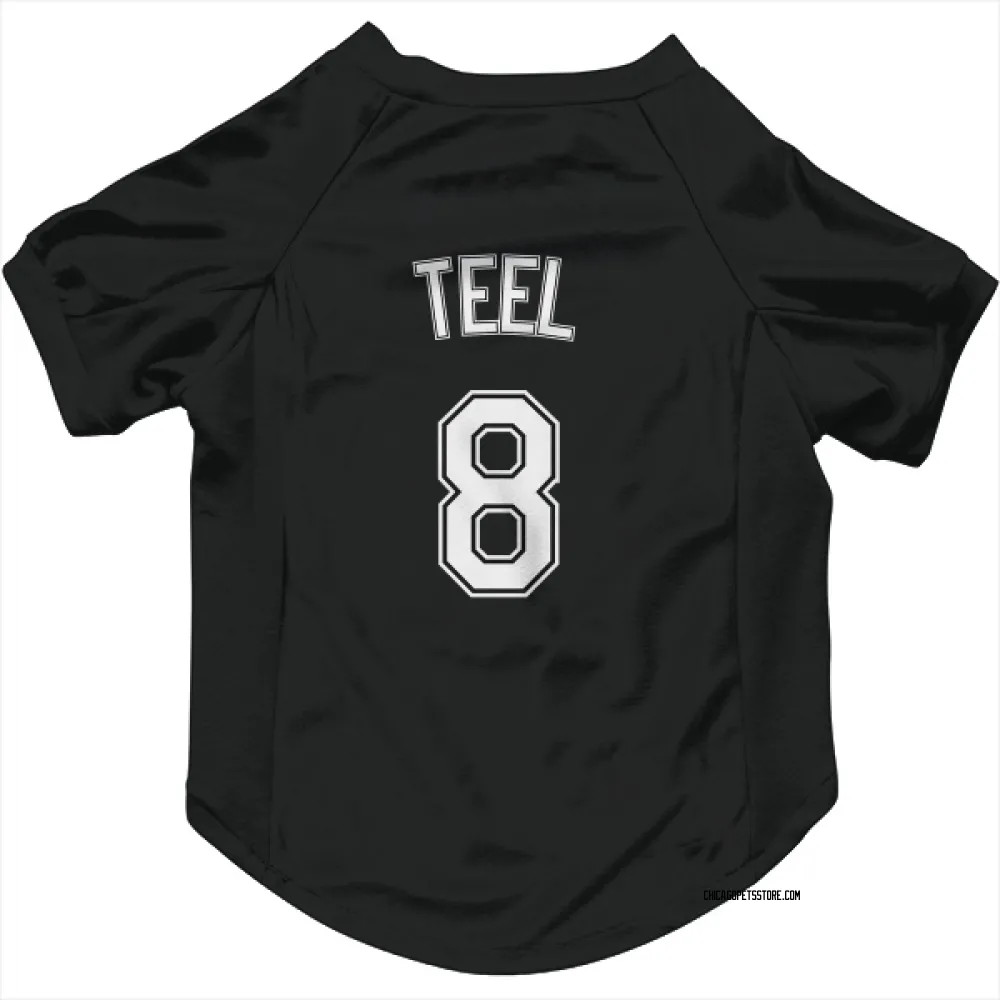 Chicago White Sox Kyle Teel Black Pet Jersey for Dog & Cat