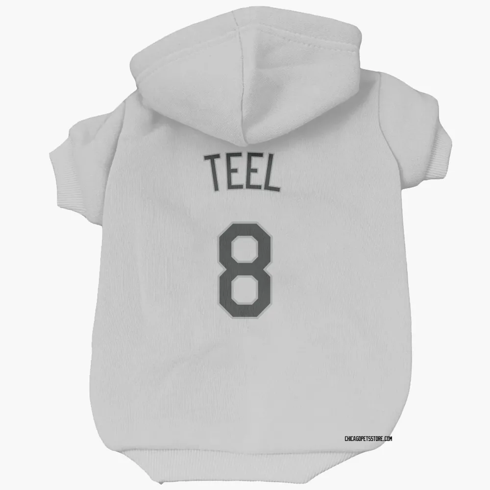 Chicago White Sox Kyle Teel White Pet Hoodie for Dog & Cat