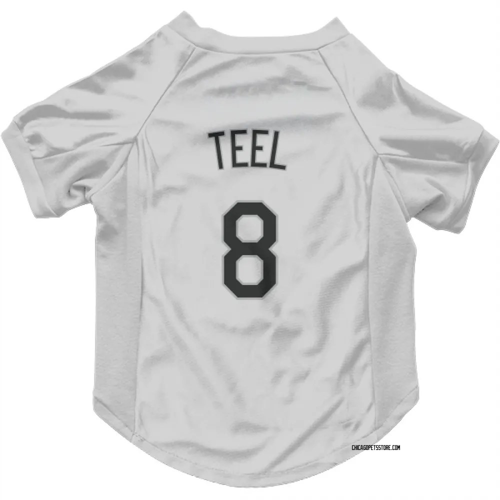 Chicago White Sox Kyle Teel White Pet Jersey for Dog & Cat