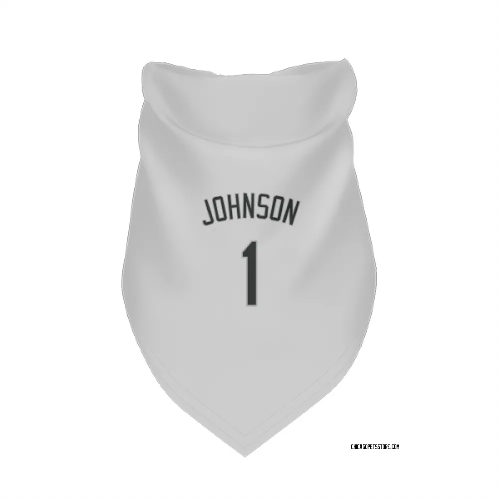 Chicago White Sox Lance Johnson White Pet Bandana for Dog & Cat