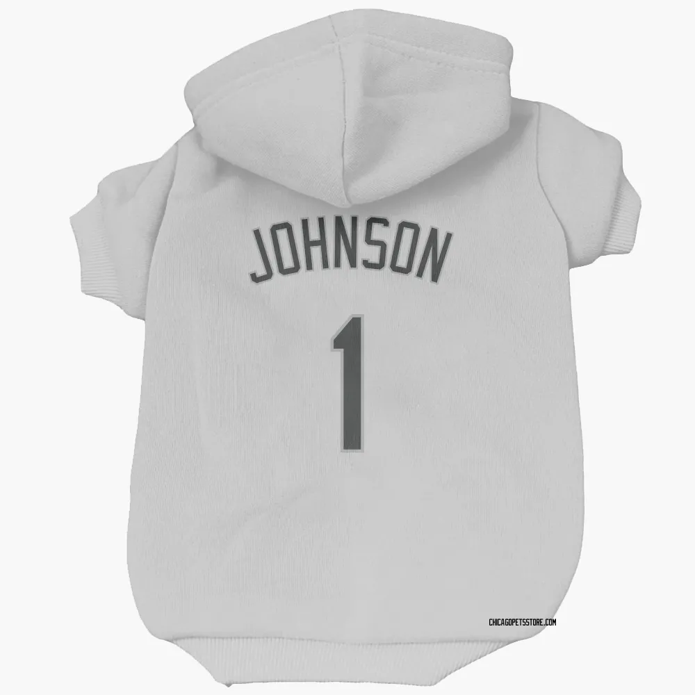 Chicago White Sox Lance Johnson White Pet Hoodie for Dog & Cat