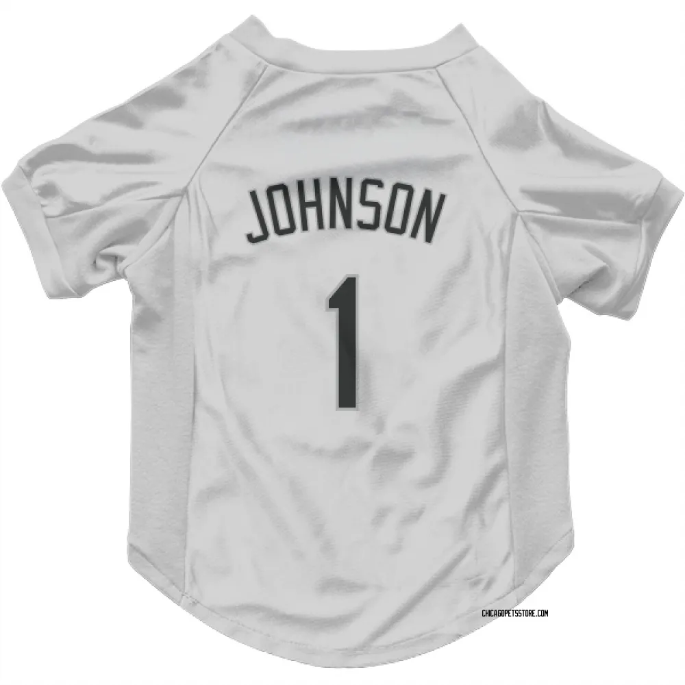 Chicago White Sox Lance Johnson White Pet Jersey for Dog & Cat