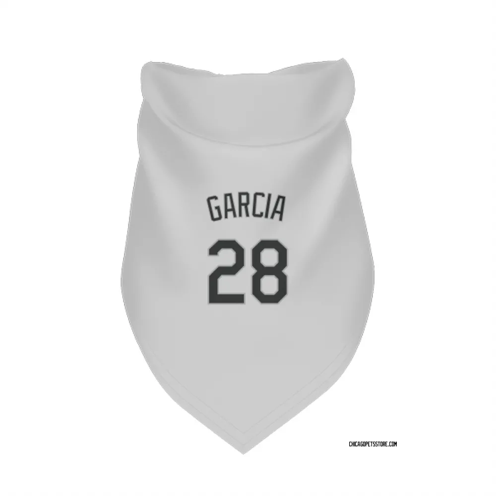 Chicago White Sox Leury Garcia White Pet Bandana for Dog & Cat