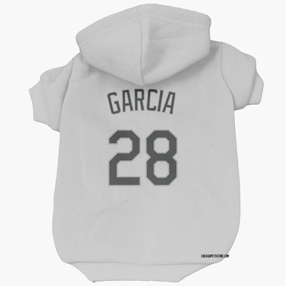 Chicago White Sox Leury Garcia White Pet Hoodie for Dog & Cat