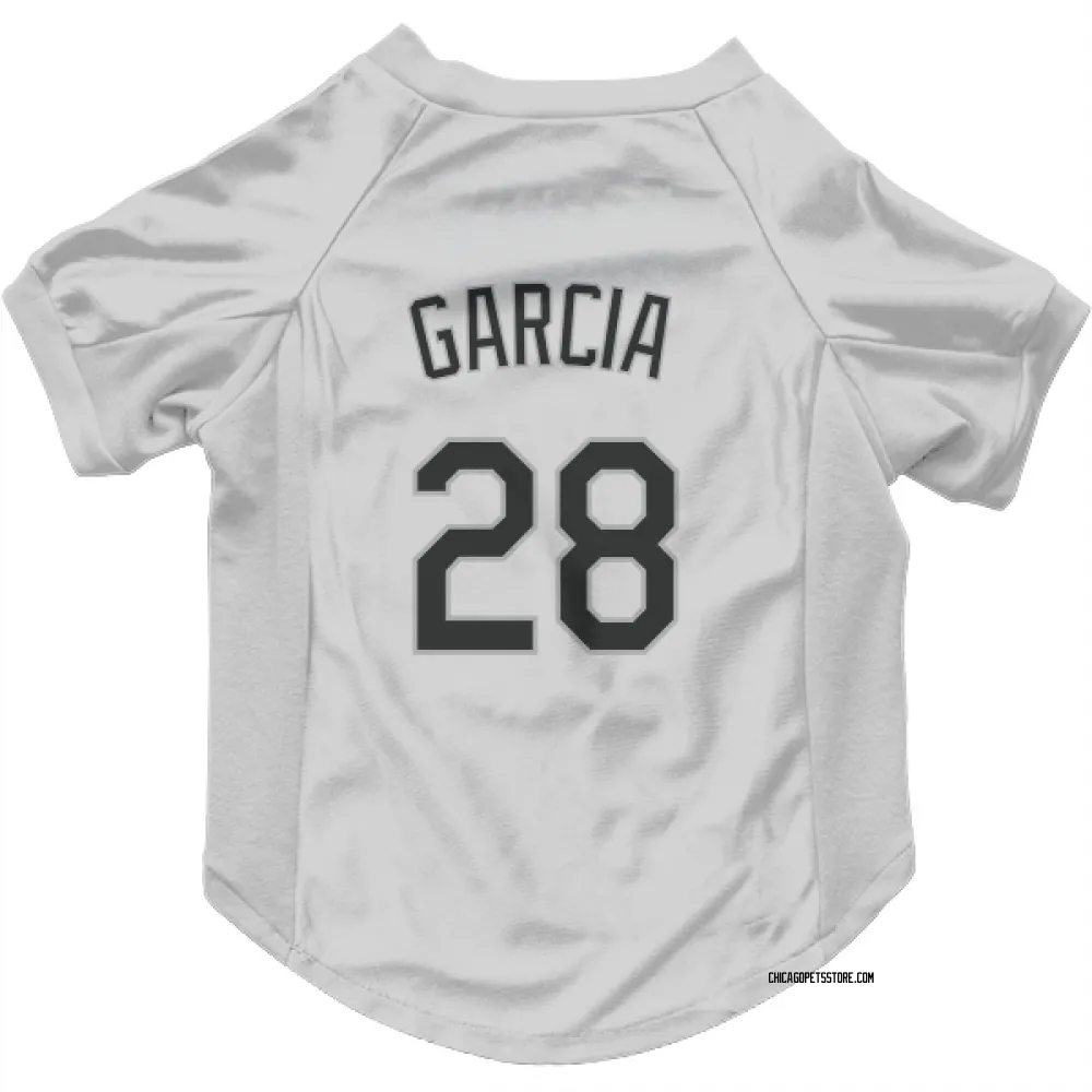 Chicago White Sox Leury Garcia White Pet Jersey for Dog & Cat