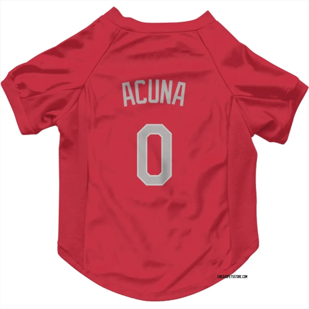 Chicago White Sox Luisangel Acuna Red Pet Jersey for Dog & Cat