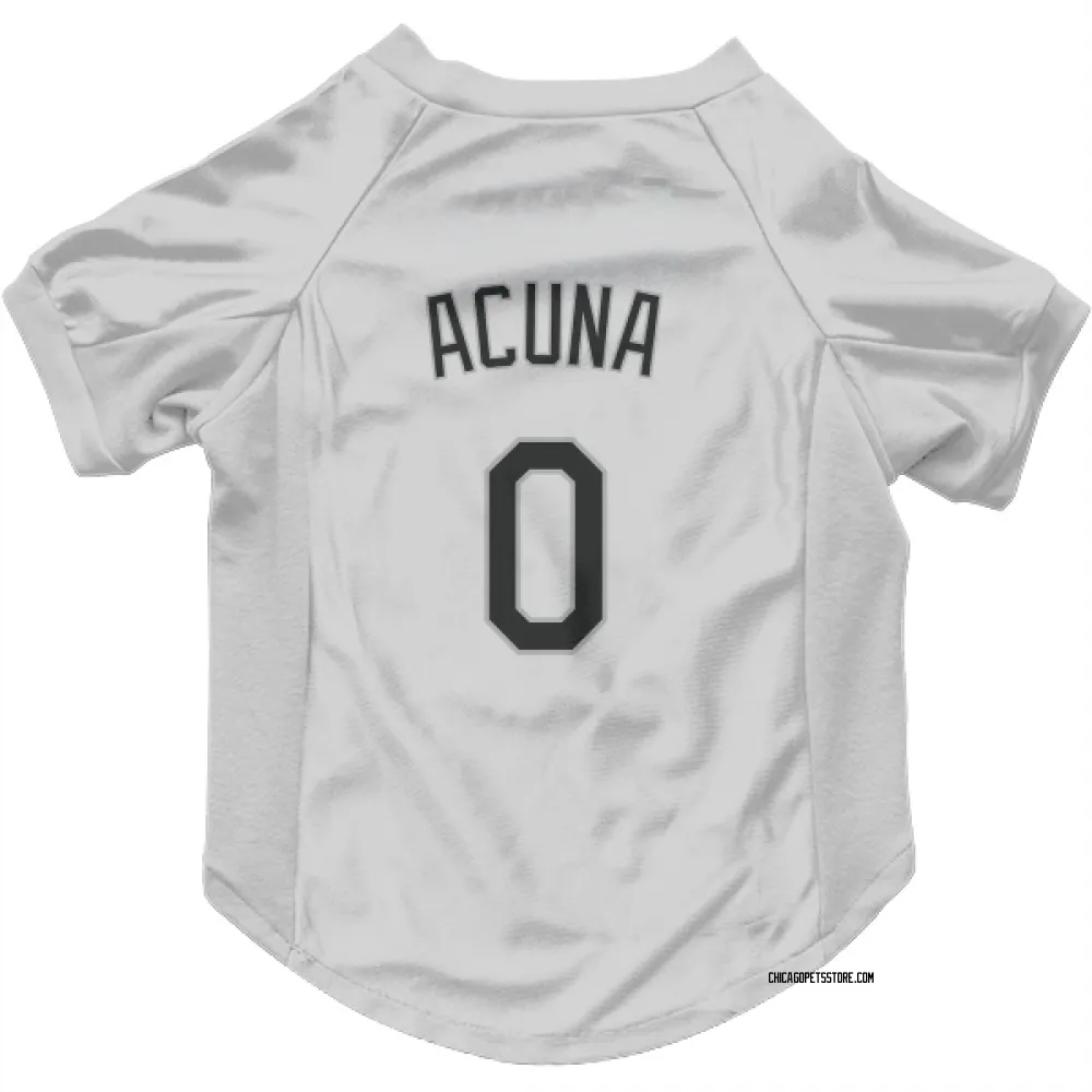 Chicago White Sox Luisangel Acuna White Pet Jersey for Dog & Cat