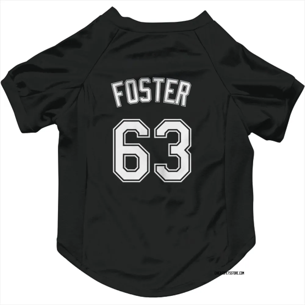 Chicago White Sox Matt Foster Black Pet Jersey for Dog & Cat