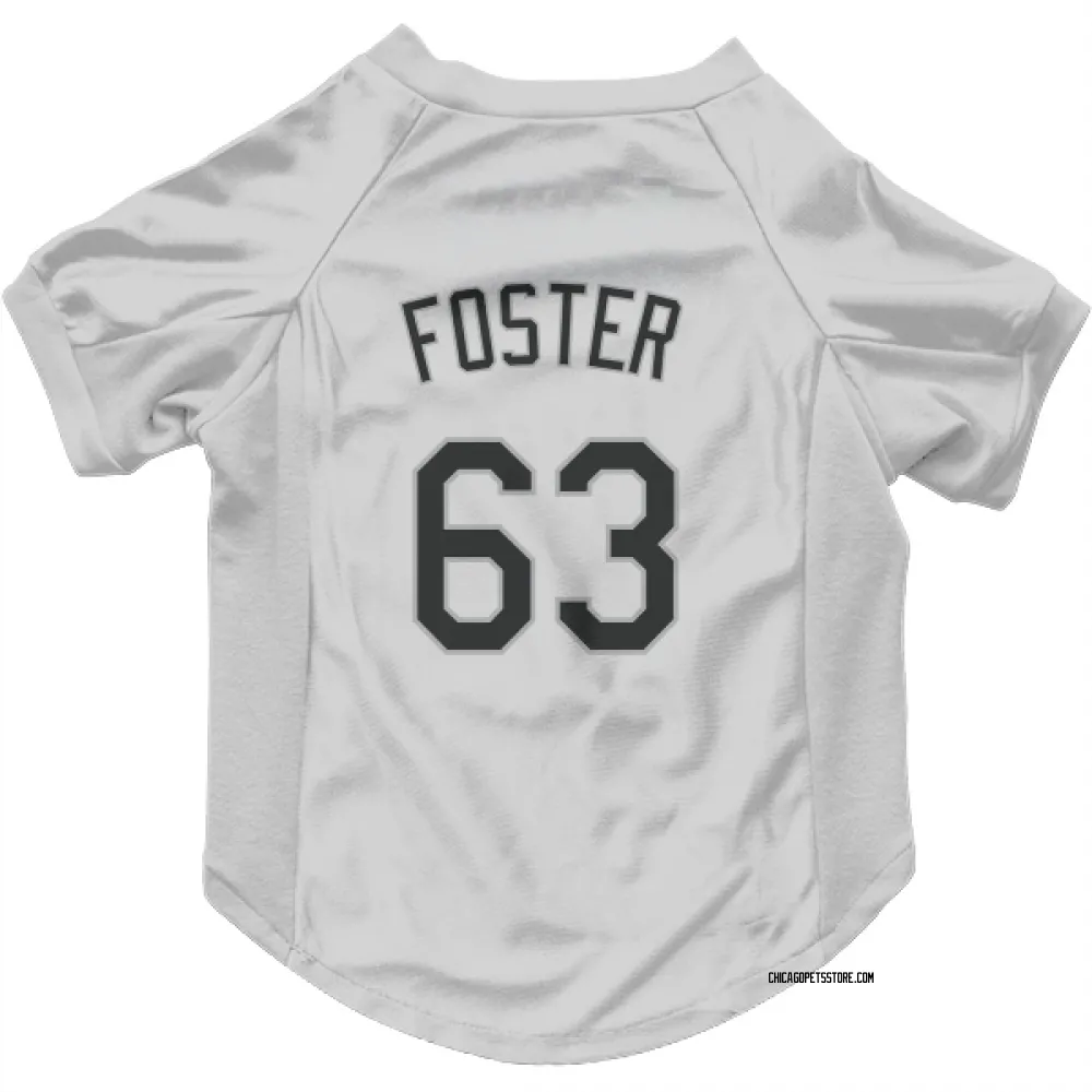 Chicago White Sox Matt Foster White Pet Jersey for Dog & Cat
