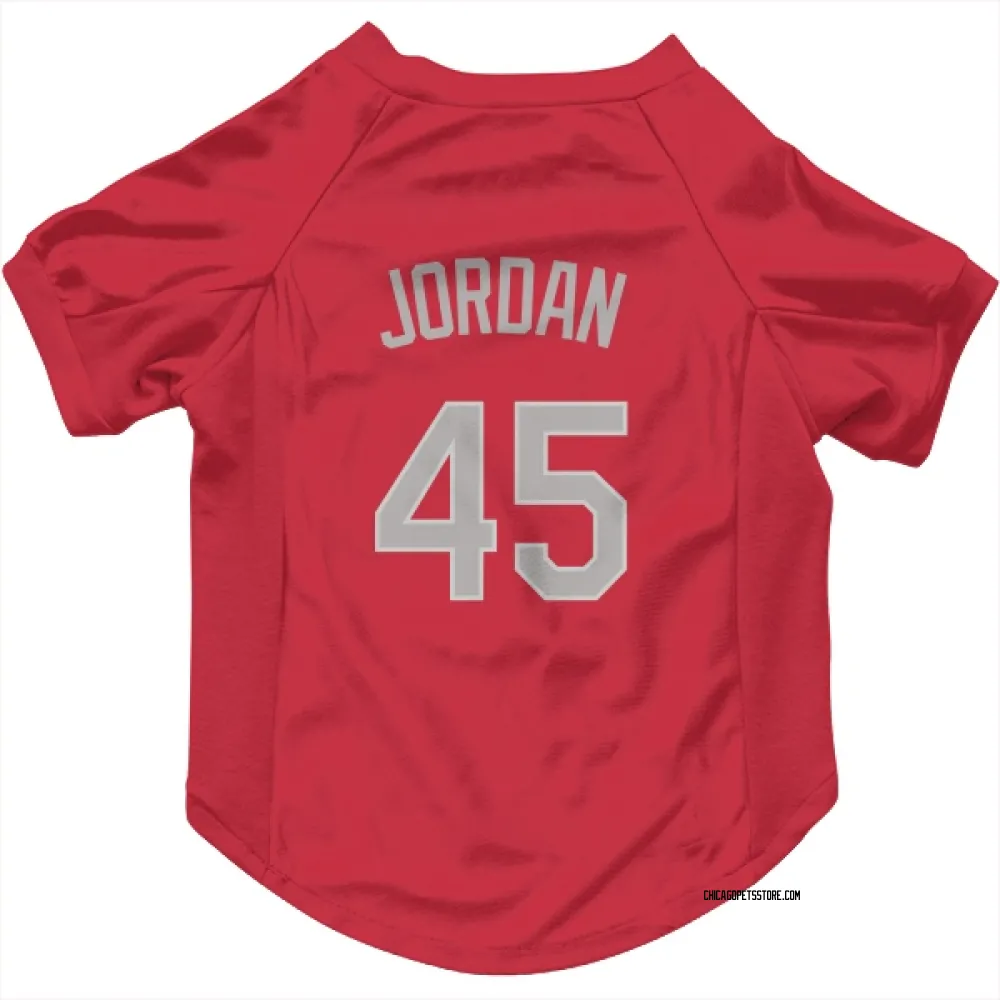 Chicago White Sox Michael Jordan Red Pet Jersey for Dog & Cat