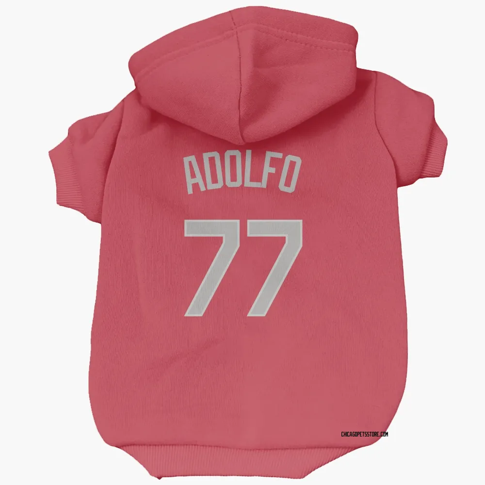 Chicago White Sox Micker Adolfo Red Pet Hoodie for Dog & Cat