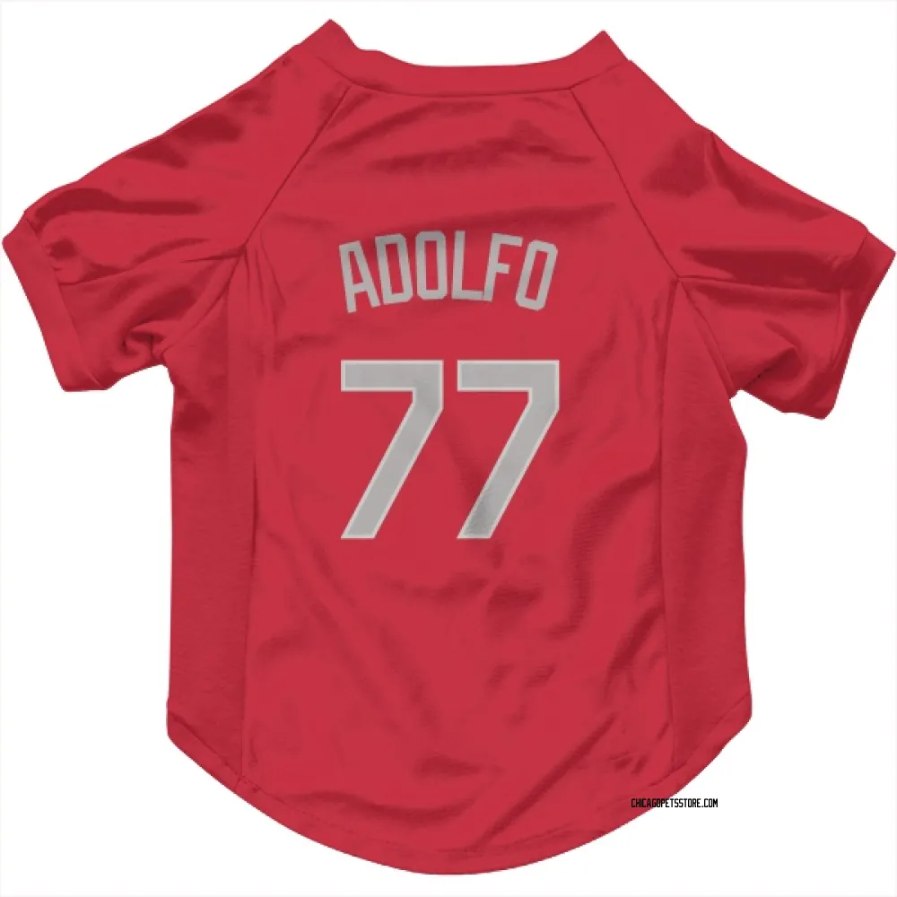 Chicago White Sox Micker Adolfo Red Pet Jersey for Dog & Cat
