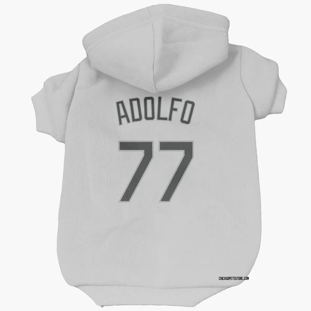 Chicago White Sox Micker Adolfo White Pet Hoodie for Dog & Cat