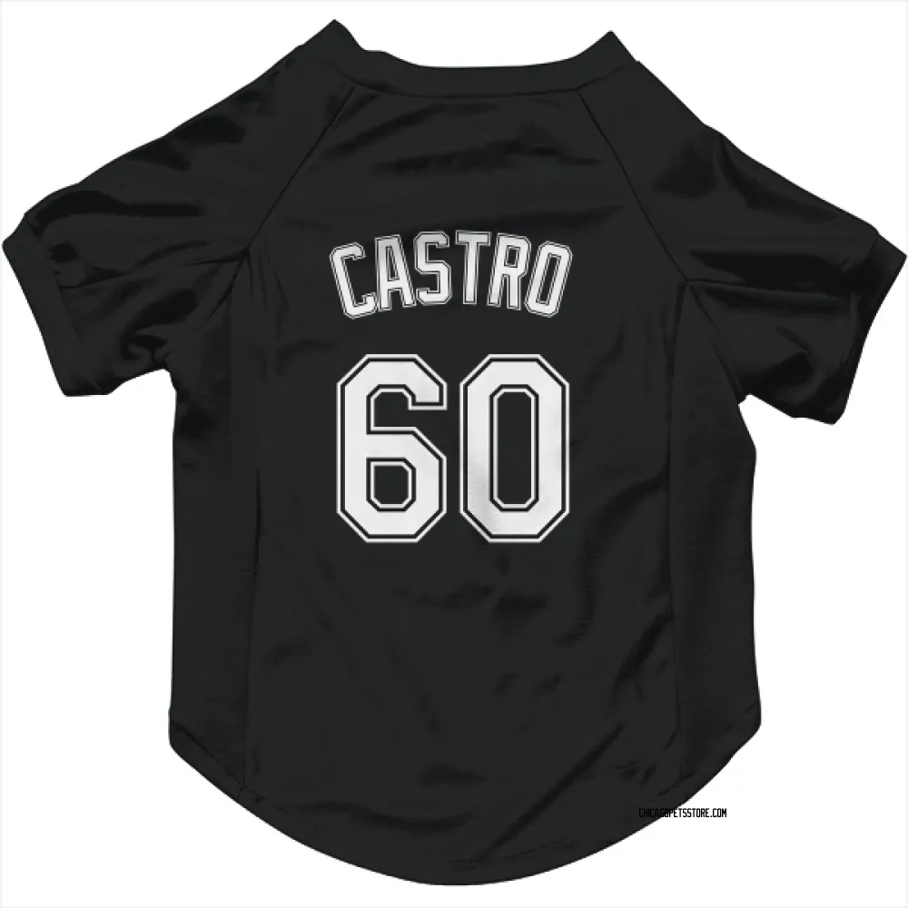 Chicago White Sox Miguel Castro Black Pet Jersey for Dog & Cat