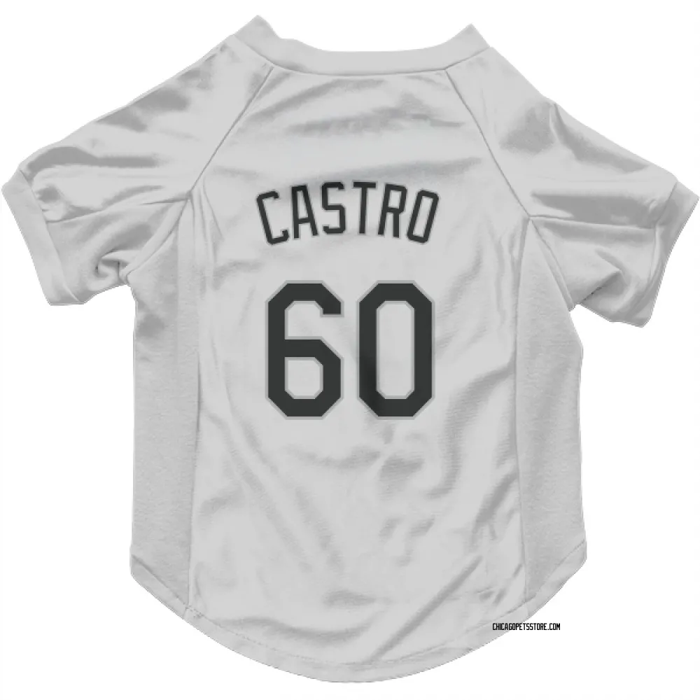 Chicago White Sox Miguel Castro White Pet Jersey for Dog & Cat