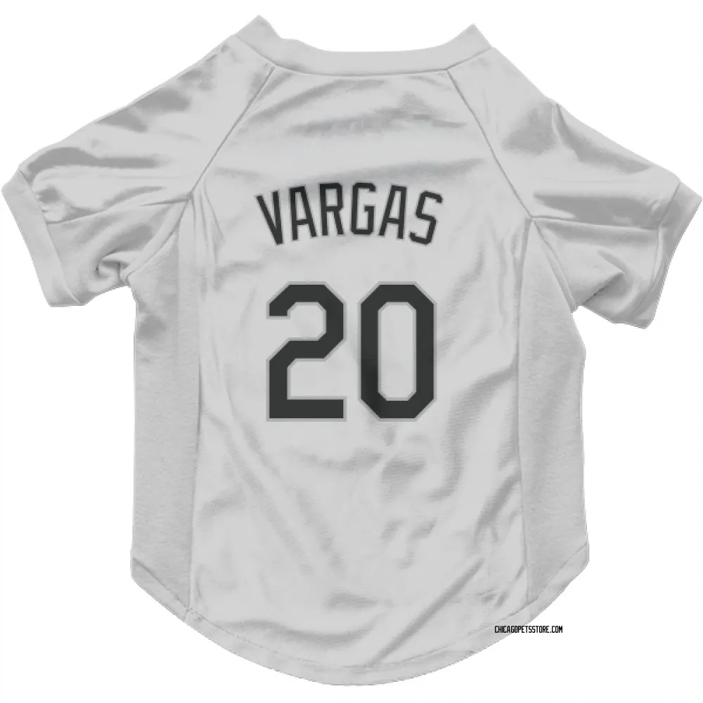 Chicago White Sox Miguel Vargas White Pet Jersey for Dog & Cat