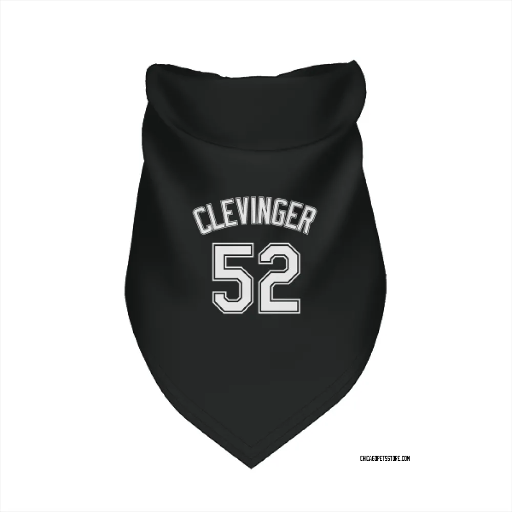 Chicago White Sox Mike Clevinger Black Pet Bandana for Dog & Cat
