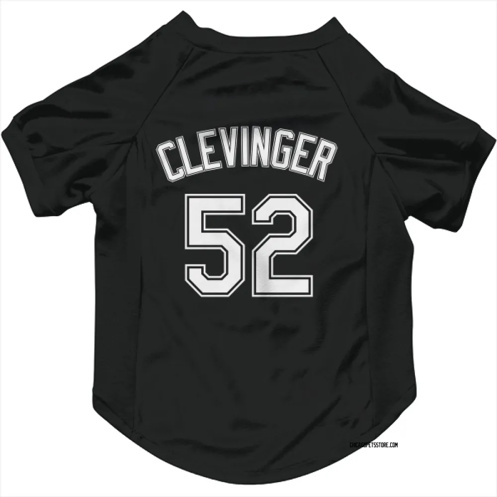 Chicago White Sox Mike Clevinger Black Pet Jersey for Dog & Cat