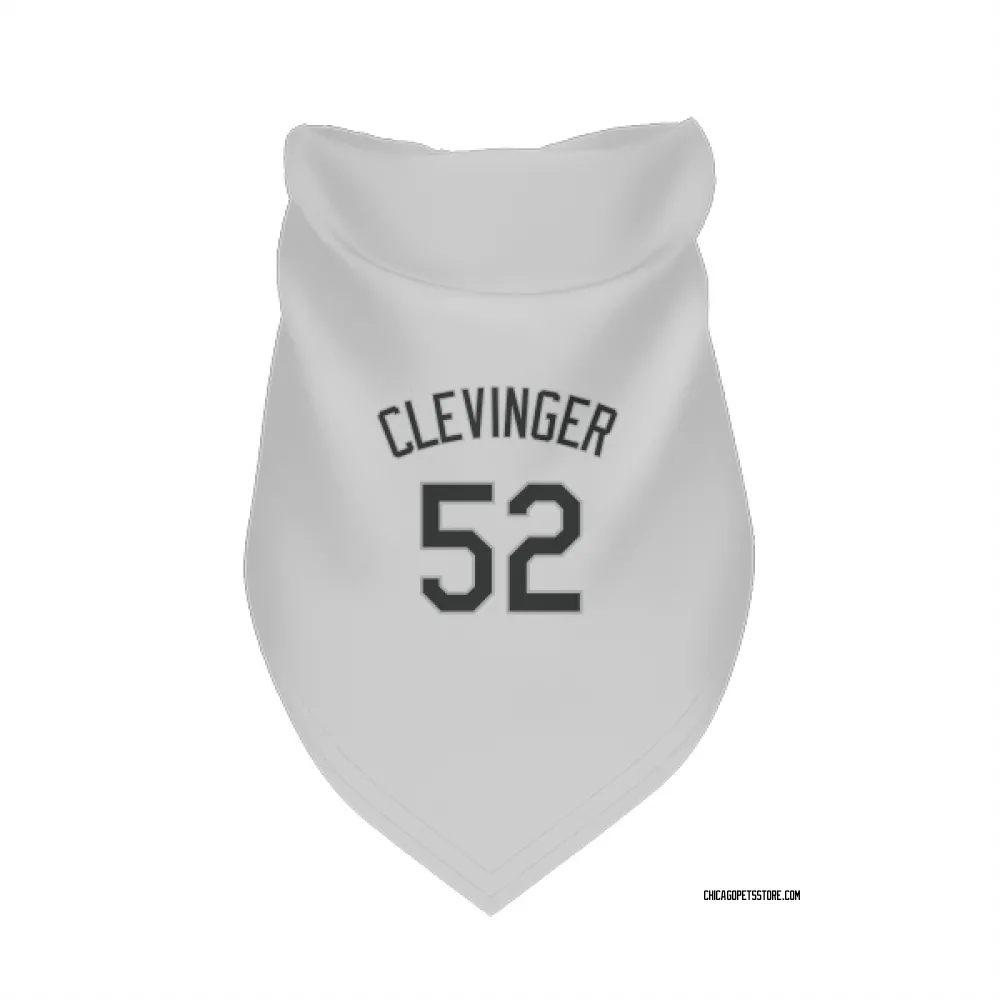 Chicago White Sox Mike Clevinger White Pet Bandana for Dog & Cat