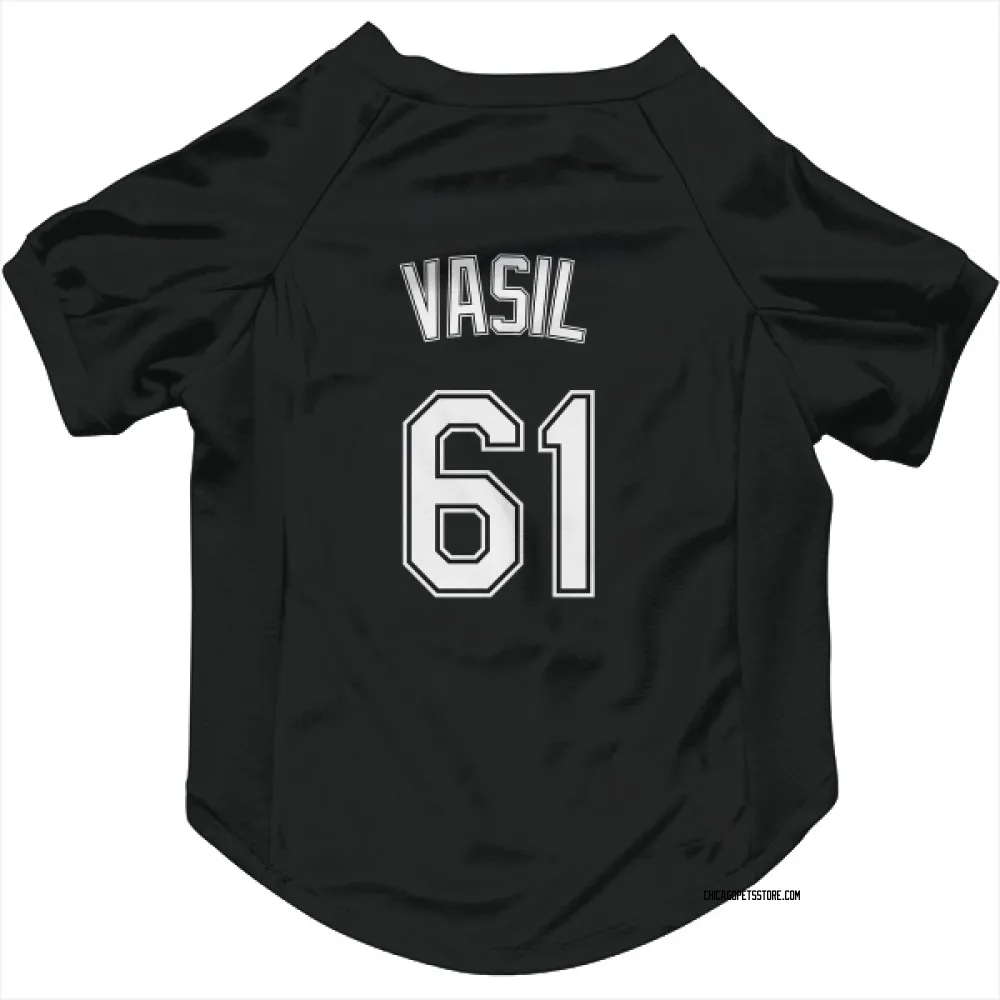 Chicago White Sox Mike Vasil Black Pet Jersey for Dog & Cat