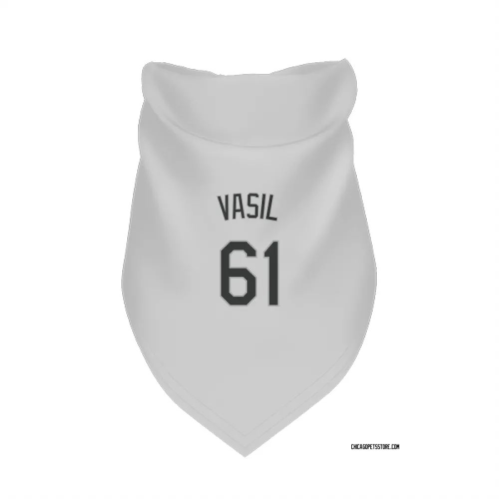 Chicago White Sox Mike Vasil White Pet Bandana for Dog & Cat