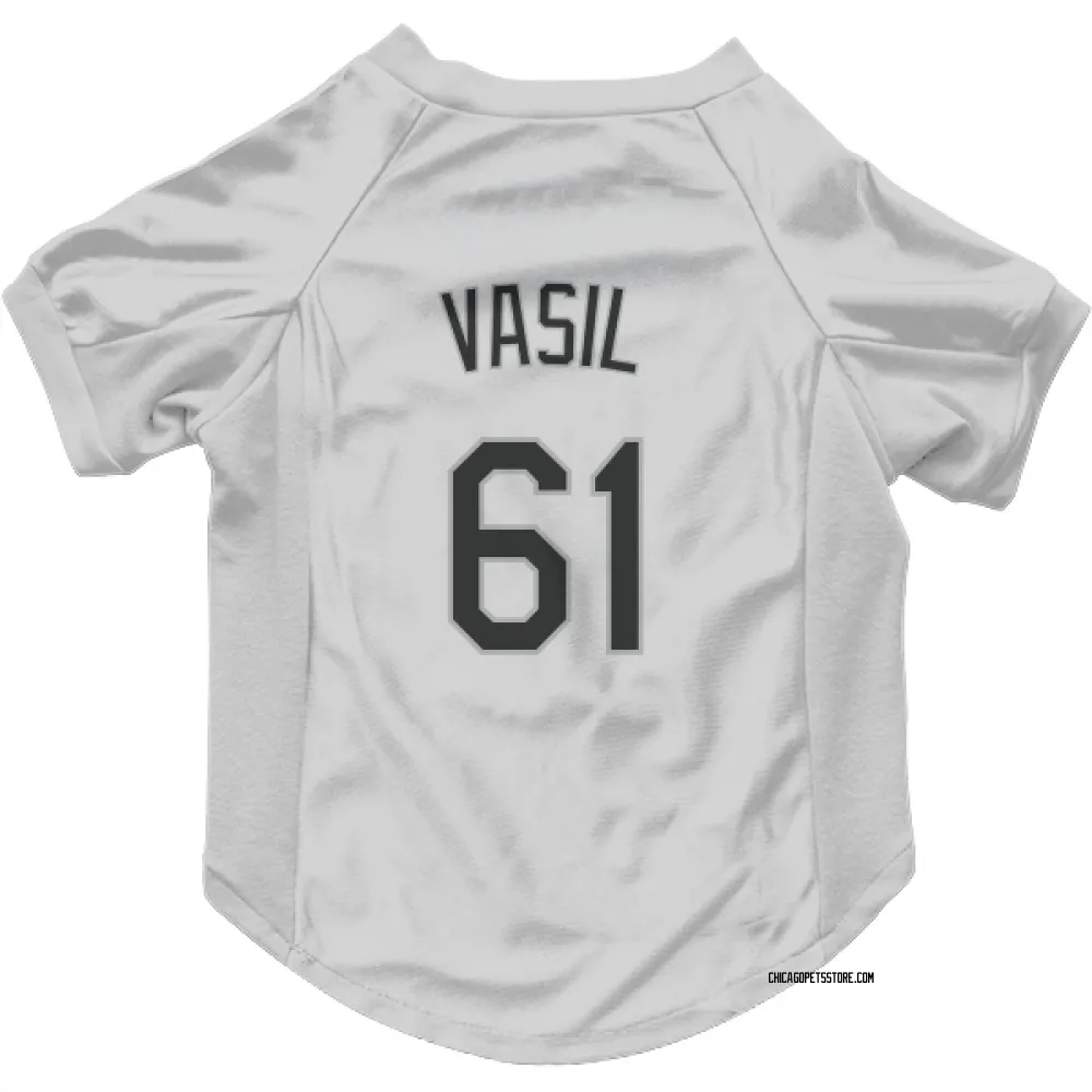 Chicago White Sox Mike Vasil White Pet Jersey for Dog & Cat