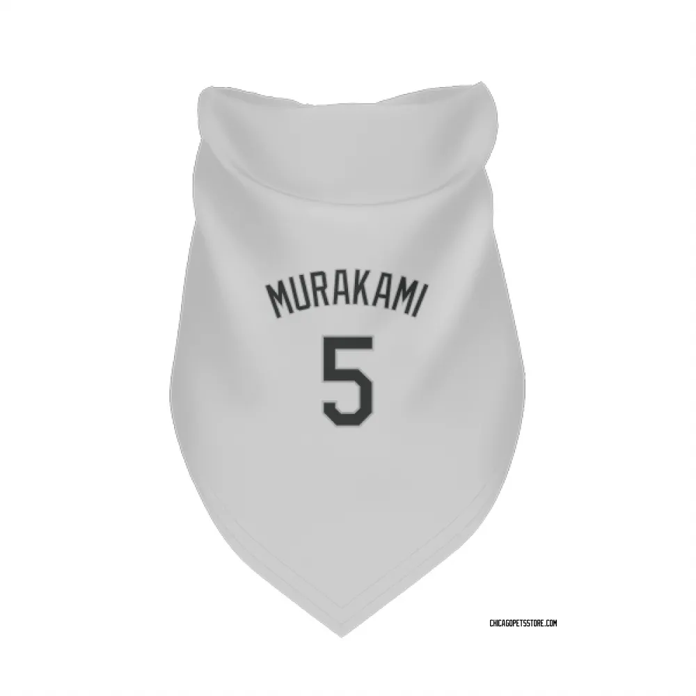 Chicago White Sox Munetaka Murakami White Pet Bandana for Dog & Cat